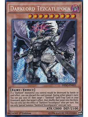Darklord Tezcatlipoca - DESO-EN031 - Secret Rare