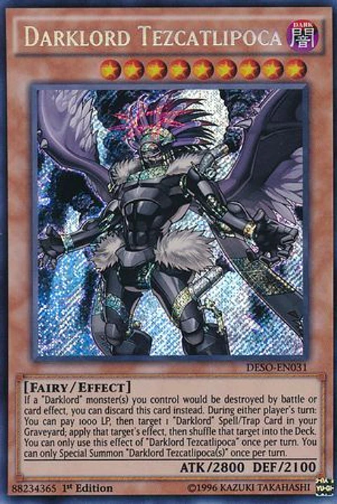 Darklord Tezcatlipoca - DESO-EN031 - Secret Rare