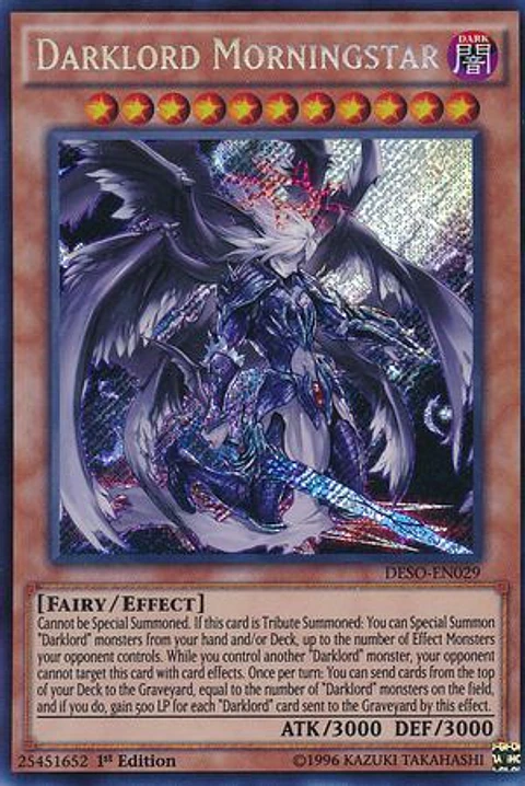 Darklord Morningstar - DESO-EN029 - Secret Rare