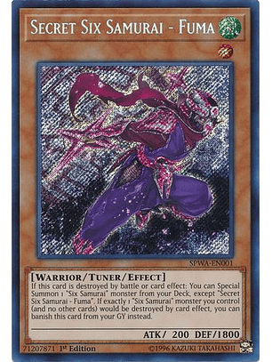Secret Six Samurai - Fuma - SPWA-EN001 - Secret Rare