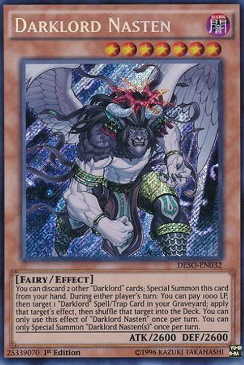 Darklord Nasten - DESO-EN032 - Secret Rare