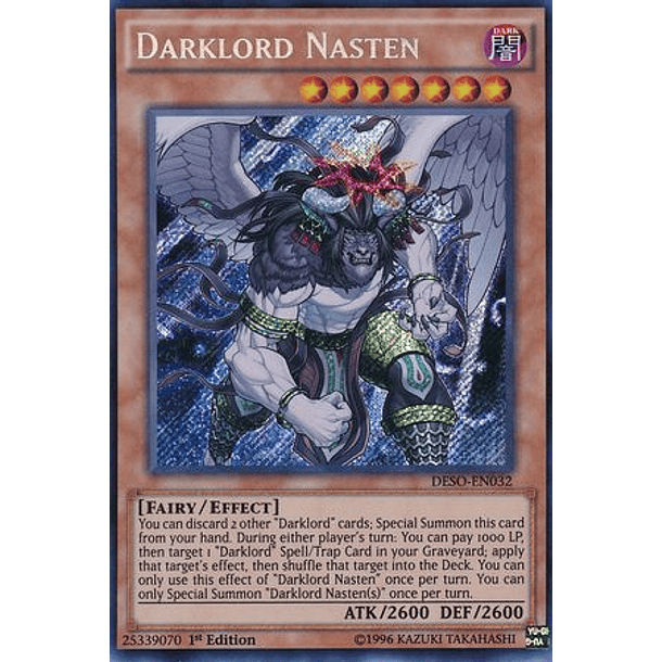 Darklord Nasten - DESO-EN032 - Secret Rare
