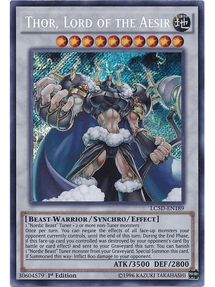 Thor, Lord of the Aesir - LC5D-EN189 - Secret Rare
