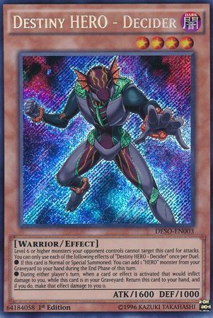 Destiny HERO - Decider - DESO-EN003 - Secret Rare 1