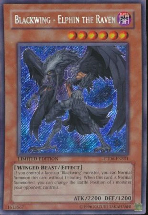 Blackwing - Elphin the Raven - CT06-ENS01 - Secret Rare