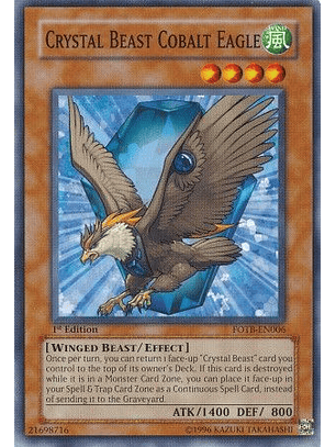 Crystal Beast Cobalt Eagle - FOTB-EN006 - Common 