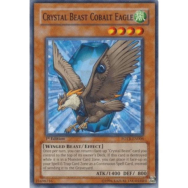 Crystal Beast Cobalt Eagle - FOTB-EN006 - Common 