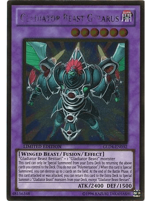 Gladiator Beast Gyzarus - GLD4-EN032 - Gold Rare