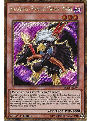 Blackwing - Pinaki the Waxing Moon - PGL2-EN007 - Gold Secret Rare
