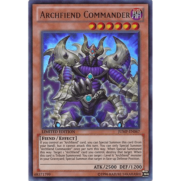 Archfiend Commander - JUMP-EN067 - Ultra Rare