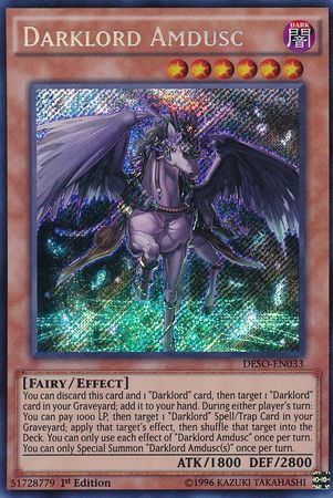 Darklord Amdusc - DESO-EN033 - Secret Rare 1
