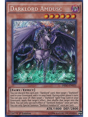 Darklord Amdusc - DESO-EN033 - Secret Rare