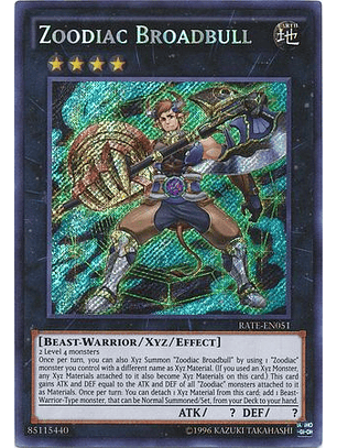 Zoodiac Broadbull - RATE-EN051 - Secret Rare