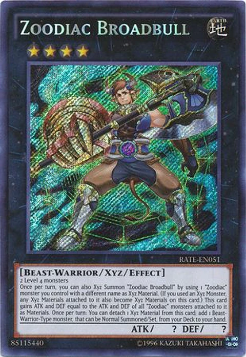 Zoodiac Broadbull - RATE-EN051 - Secret Rare
