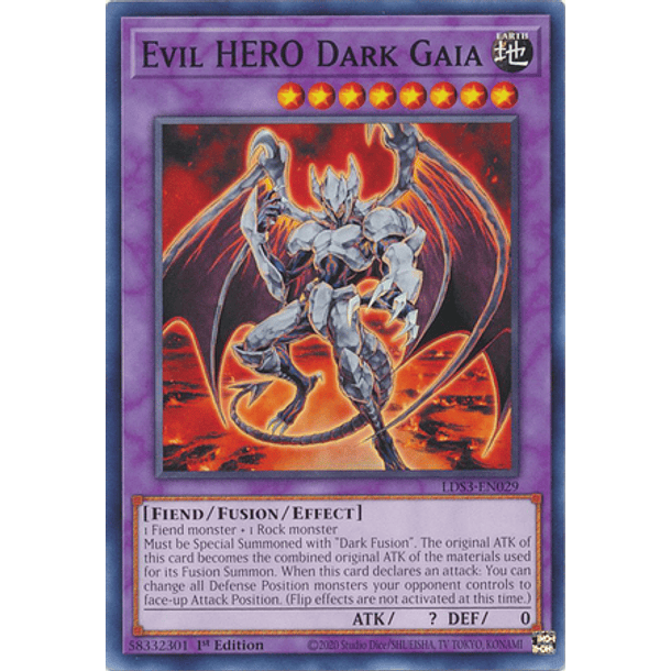 Evil HERO Dark Gaia - LDS3-EN029 - Common