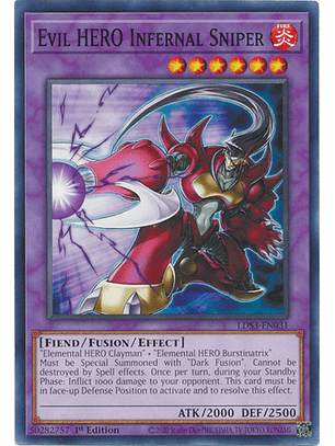 Evil HERO Infernal Sniper - LDS3-EN031 - Common 