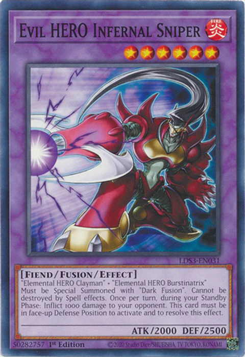 Evil HERO Infernal Sniper - LDS3-EN031 - Common 
