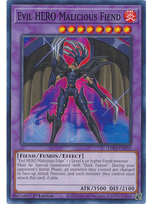 Evil HERO Malicious Fiend - LDS3-EN032 - Common 