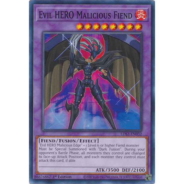 Evil HERO Malicious Fiend - LDS3-EN032 - Common 