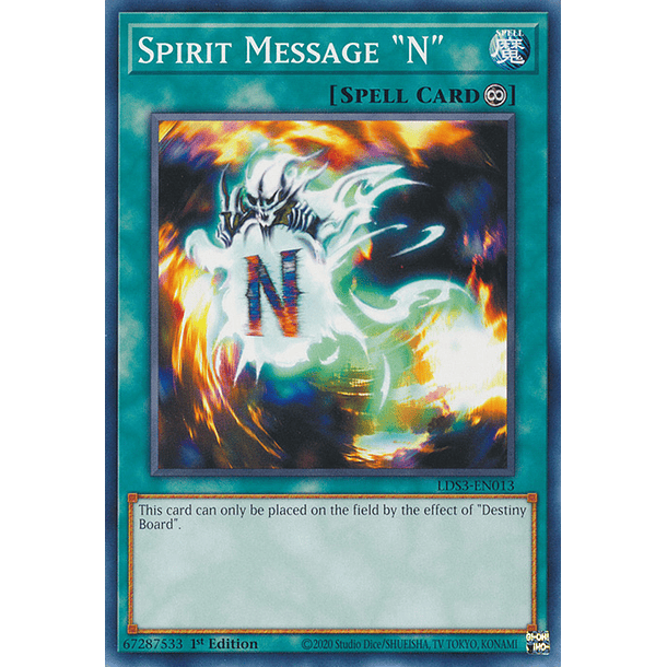 Spirit Message "N" - LDS3-EN013 - Common 