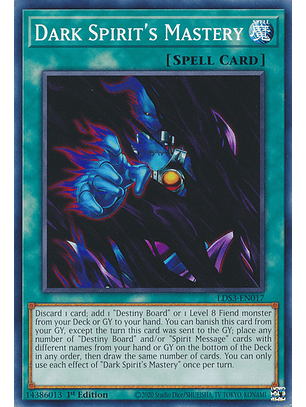Dark Spirit's Mastery - LDS3-EN017 - Common 