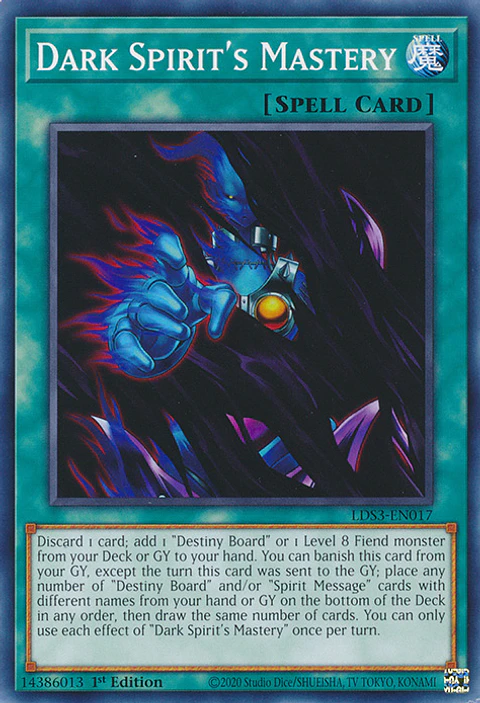 Dark Spirit's Mastery - LDS3-EN017 - Common 