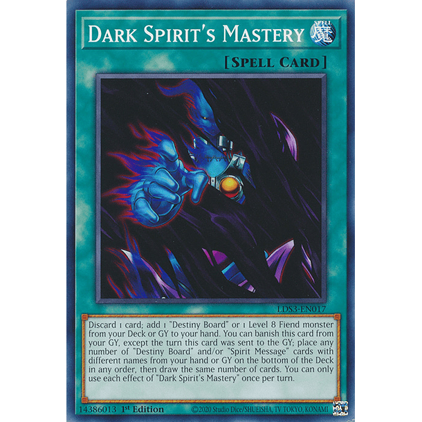 Dark Spirit's Mastery - LDS3-EN017 - Common 