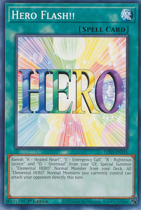 Hero Flash!! - LDS3-EN111 - Common 