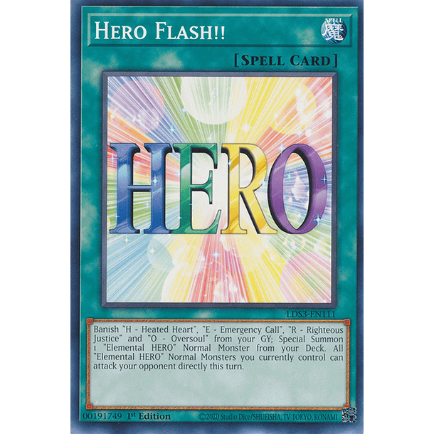 Hero Flash!! - LDS3-EN111 - Common 