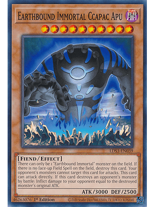 Earthbound Immortal Ccapac Apu - LDS3-EN039 - Common 
