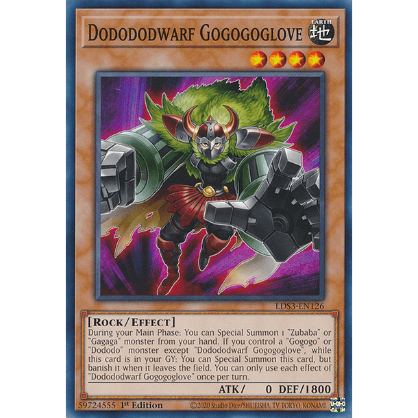 Dodododwarf Gogogoglove - LDS3-EN126 - Common 