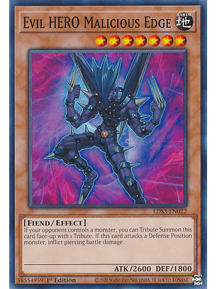 Evil HERO Malicious Edge - LDS3-EN022 - Common 