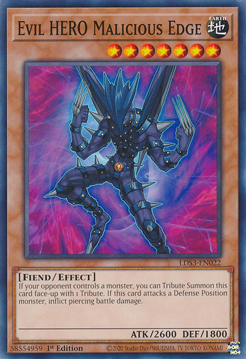 Evil HERO Malicious Edge - LDS3-EN022 - Common 
