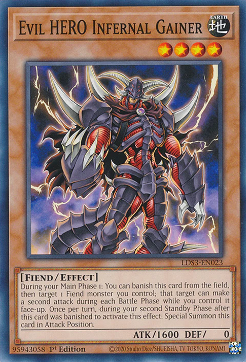 Evil HERO Infernal Gainer - LDS3-EN023 - Common 