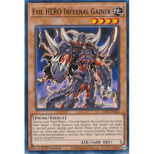 Evil HERO Infernal Gainer - LDS3-EN023 - Common 