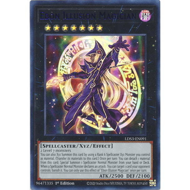 Ebon Illusion Magician - LDS3-EN091 - Ultra Rare 3
