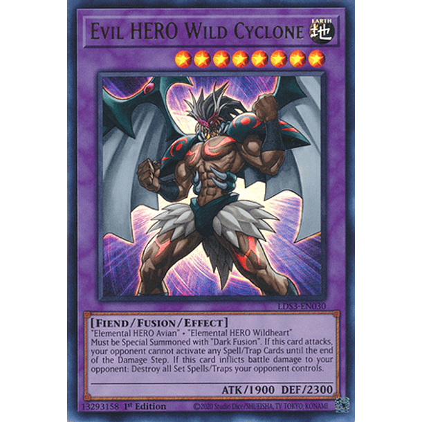 Evil HERO Wild Cyclone - LDS3-EN030 - Ultra Rare