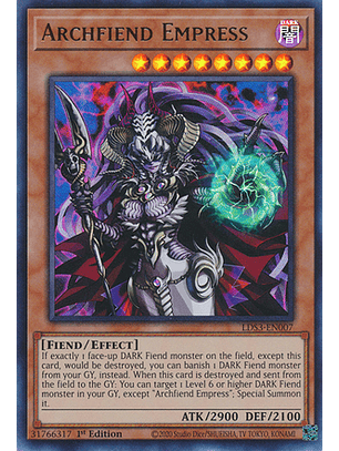 Archfiend Empress - LDS3-EN007 - Ultra Rare