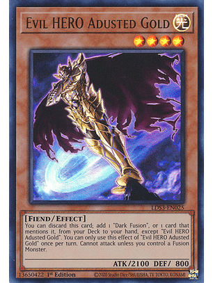 Evil HERO Adusted Gold - LDS3-EN025 - Ultra Rare (español)