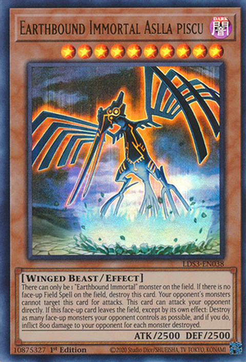 Earthbound Immortal Aslla piscu - LDS3-EN038 - Ultra Rare