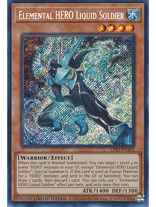 Elemental HERO Liquid Soldier - LDS3-EN103 - Secret Rare