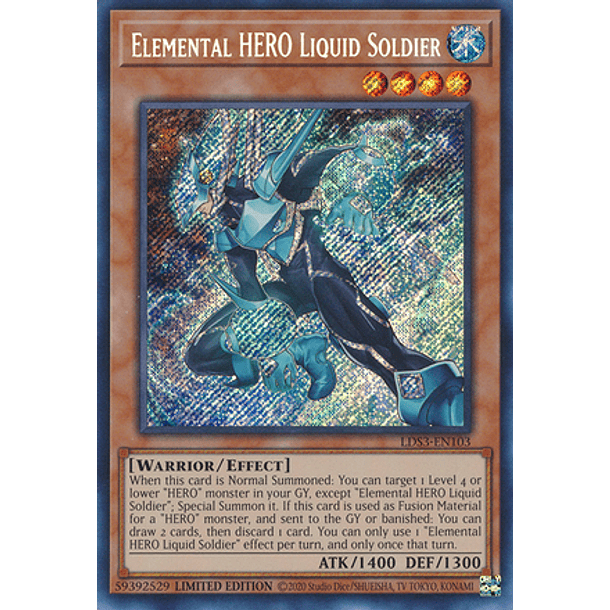 Elemental HERO Liquid Soldier - LDS3-EN103 - Secret Rare