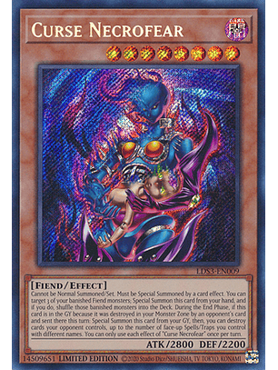 Curse Necrofear - LDS3-EN009 - Secret Rare
