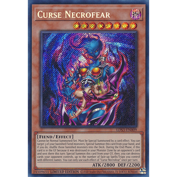 Curse Necrofear - LDS3-EN009 - Secret Rare