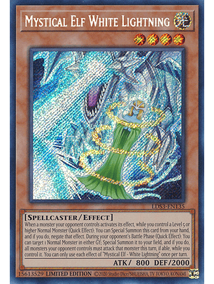 Mystical Elf White Lightning - LDS3-EN135 - Secret Rare