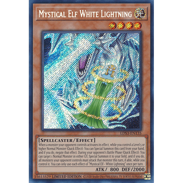 Mystical Elf White Lightning - LDS3-EN135 - Secret Rare