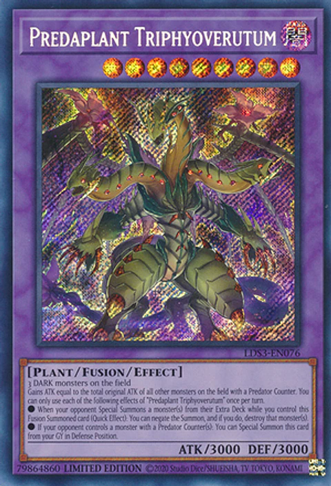 Predaplant Triphyoverutum - LDS3-EN076 - Secret Rare