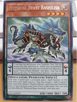 Mythical Beast Bashilisk - EXFO-EN025 - Rare 
