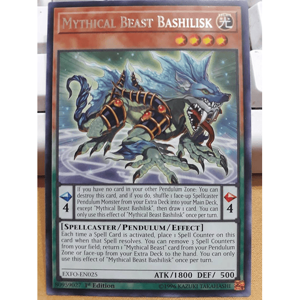 Mythical Beast Bashilisk - EXFO-EN025 - Rare 