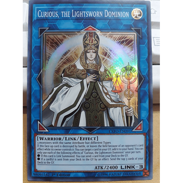 Curious, the Lightsworn Dominion - EXFO-EN091 - Super Rare